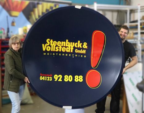 Alpha Druck + Werbung Elmshorn Service 04 Montage