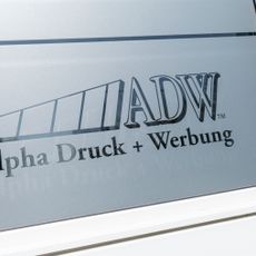 Alpha Druck + Werbung Elmshorn Produkte Schilder der besonderen Art Glasdekor 03